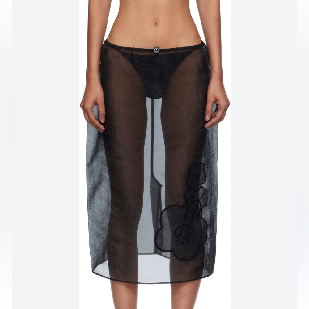 NWT New Cecilie Bahnsen Bambi Liquid Myrtia Midi Skirt Size 0